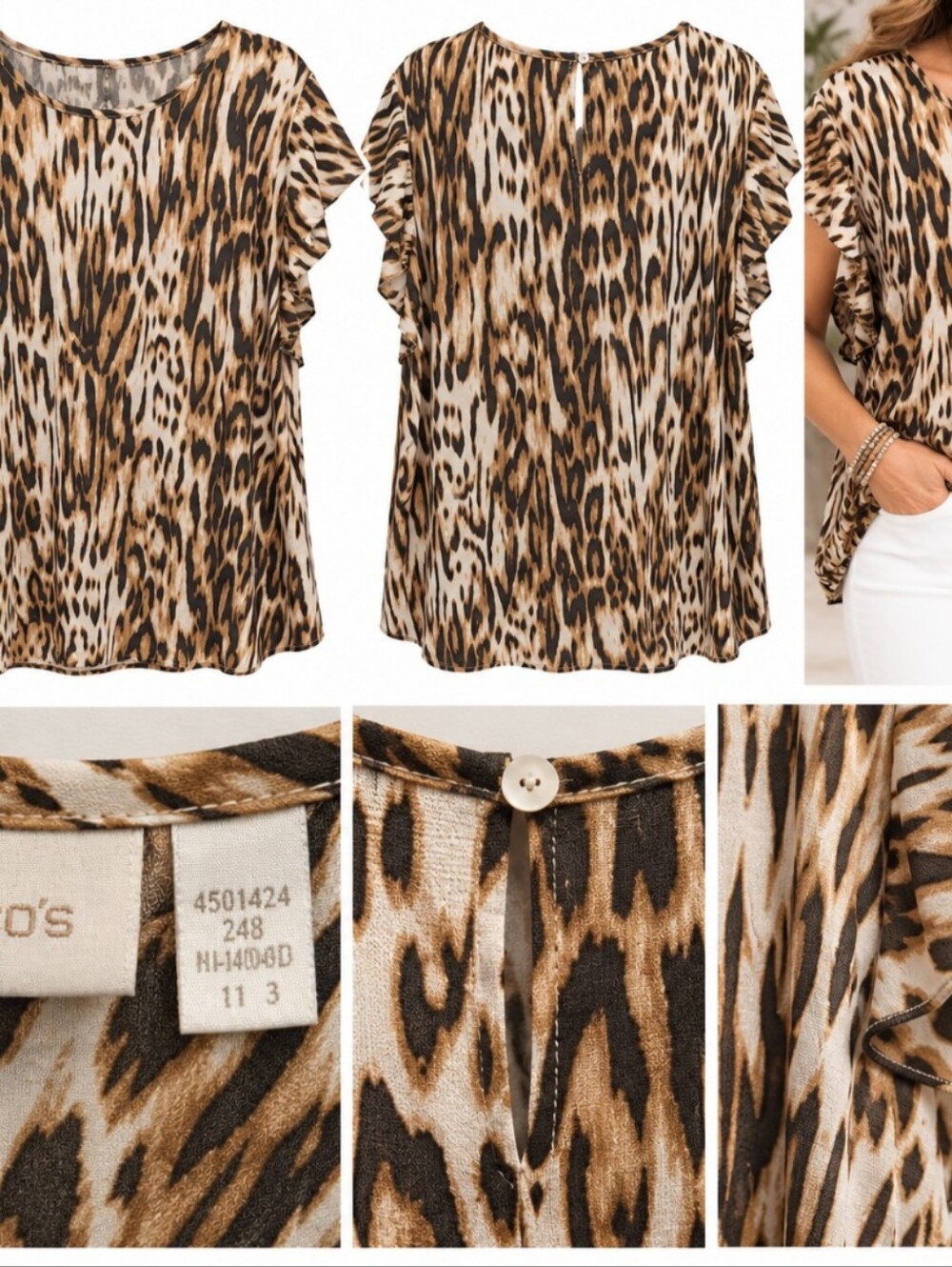 Chico's animal print top